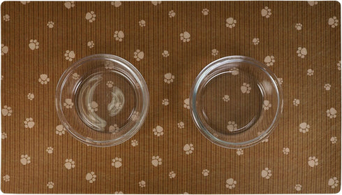 Drymate Pet Bowl Placemat, Dog & Cat Feeding Mat, Waterproof, Machine Washable, 16” x 28”