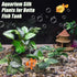 Aquarium Plastic Plants, Silk Plants Set Decor for Betta Fish (Green, 5pcs)