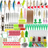 Fishing Lures Kit for Freshwater, Tackle Kit with Spoon Lures, Soft Plastic Worms, Crankbait, Jigs, Fishing Hooks