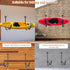 Pack Kayak Storage 15” Folding Rack Max Load 100 LBS Swivel Hooks Wall Mount for Indoor Outdoor