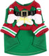 Mogoko Dog Cat Christmas Elf Costume, Funny Pet Cosplay Dress with Cap for Xmas (XL Size)