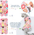 4 Pieces Cat Recovery Suits Body Wraps - Breathable Recovery Clothes for Cats Small Dogs, Abdominal Weaning (Banana,