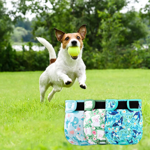 3Pack Dog Diapers Female,Washable Diaper for Doggie,Highly Absorbent Reusable Dog Diaper,Adjustable Leakproof Puppy