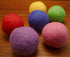 Wool Cat Balls - Safe, Silent Felt Ball Toys, Colorful Soft Quiet Kitty Toys, Unique for Cat Lovers, Hand Made in Nepal