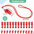 Zyghjort 50 Pack 120db Plastic Whistles for Coaches, Loud Crisp Sound Sports Whistles Bulk with Lanyard, for Lifeguard