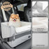 25lbs PETSFIT Dog Booster Car Seat, Waterproof PU Leather Dog Car Seats for Small Dogs with Patent Safe Buckles