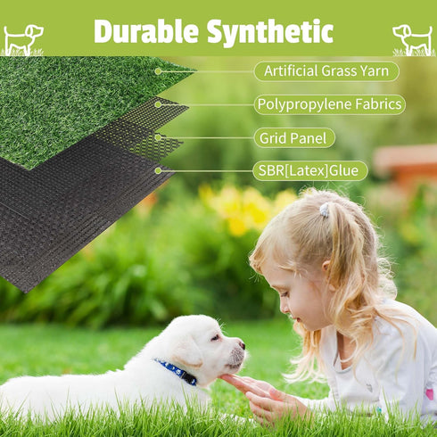 48" 30" Grass Pad for Dogs, x Artificial Turf for Pets Potty Training, Fake Grass Mat with Drainage Holes, Easy