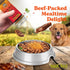 3.5 Wild Meadow Farms - Magic Dust Beef Jerky Topper, Single Protein Pet Food Topper for Dogs and Cats, Enhance Flavor