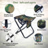 Upgraded 13 Inch Portable Folding Camping Stool with Side Pocket, Lightweight Foldable Stool for Adults, Travel, Fishing