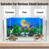 Aquarium Background Seabed Coral Rock Water Plants, Fish Tank Backdrop for 10-20 Gallon Tanks