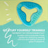 SNUG AROOZ Snugarooz Go Stuff Yourself Triangle Toy - Eco-Conscious , Treat-Dispensing TPR Design - Durable