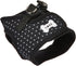 Puppia Dotty Step-in Vest Dog Harness, No Pull No Choke, Easy Wear for Small & Medium Dogs, Black