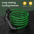 Titanker Bike Lock Cable, 4 Feet Basic Self Coiling Kids Bike Lock, Combination with Mounting Bracket (Green-8mm)