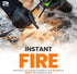 Rainier Rugged 5-in-1 Glow-in-The-Dark Fire Starter Kit - Compact Portable Hiking, Camping, Trekking, Emergency
