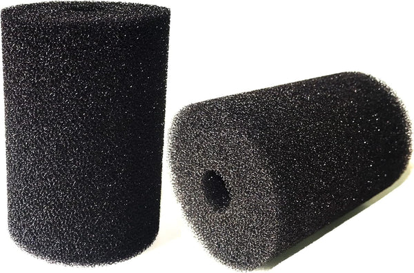 2 Pack X-Large Foam Filter Sponges for Canister Filters and Aquaclear 70/110 Filters, Round Pre-Filter 5.91" x 4.13"