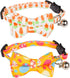 ADOGGYGO 2 Pack Cat Collar with Bow Tie Bell, Breakaway Kitten Collar with Removable Bowtie Carrot Pattern