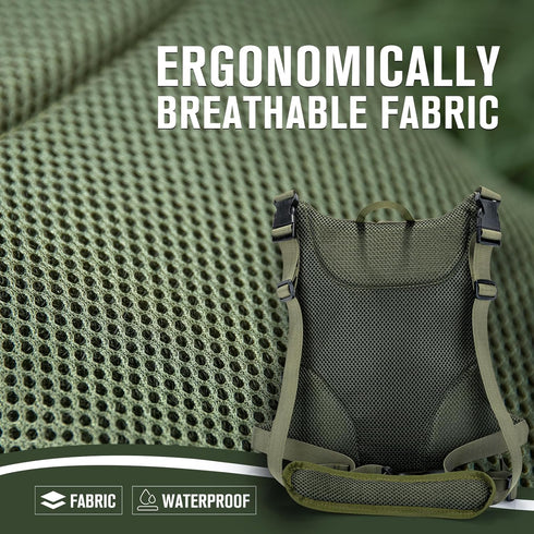 Goture Lightweight Fly Fishing Chest Pack, Tackle Storage Bag with Adjustable Padded Waist and Neck Strap