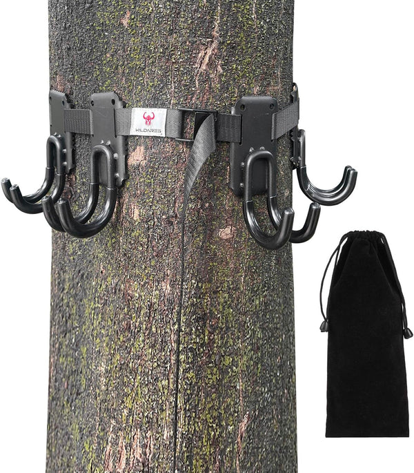 Treestand Strap Hangers with Metal Hooks for Saddle Hunting Gears and Tree Stand Platform