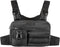 Fitdom Tactical Inspired Sports Utility Chest Pack - EDC Rig Pouch Vest with Built-In Phone Holder for Workouts