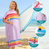 Sunset SUN CUBE Surf Poncho Changing Robe with Hood, Quick Dry Microfiber Wetsuit Changing Towel for Surfing Beach Swim