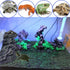 PINVNBY Basking Platform for Turtles, Resin Resting Rock with 2 Pcs Suction Cups for Frogs and Newts