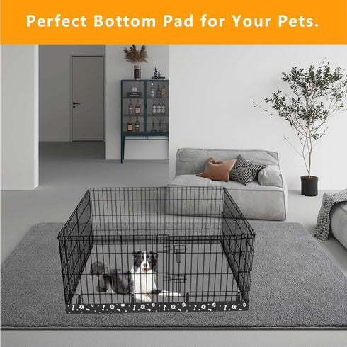 48 Inch 8 Dog Playpen Square Bottom Pad Fits for Panels Metal Exercise Pet Playpen, Dog Crate Pad Puppy Playpen Pad
