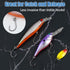 60pcs/Box #4#2# 1# 1/0 2/0 Fishing Inline Single Hooks - Single Replacement Hooks for Fishing Baits Lures Plugs Large