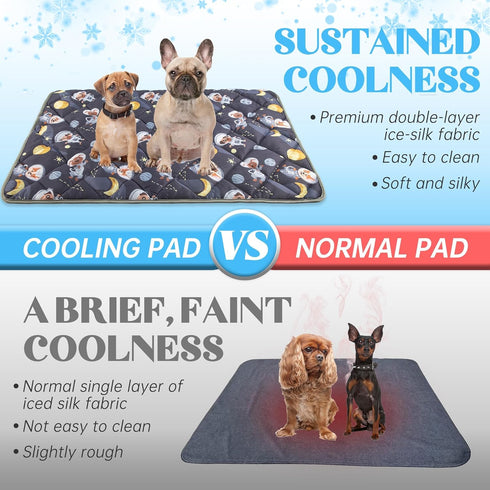 Paw Legend Dog Cooling Mat, X-Large Cooling Pad for Dogs and Cats, Washable Summer Blanket for Sofa, Bed, Car