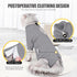 JOHNBOLIN Cat Surgery Recovery Suit, Protective Soft Cone Onesie Shirt for Female Male Pets (Grey, Large)