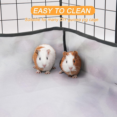 JOGEPEYO Chinchilla 1x2(12x24 inches), Guinea Pig Cage LinerWashable Waterproof Oxford Cloth Cage Liners for Small