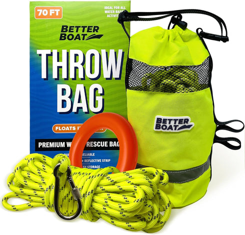 Water Rescue Throw Bags for Kayak, Water Rescue Equipment with Rope, Throw Line Bag for Larger Boat Rescue