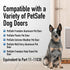 Evergreen Pet Supplies Medium Dog Door Flap Replacement for Sliding Glass Doors - 8 1/4" x 12 1/4" - Weather-Resistant