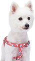 Blueberry Pet 9 Patterns Step-in Spring Scent Inspired Rose and Polka Dot Print Dog Harness, Chest Girth 16.5" - 21.5"