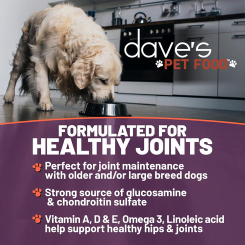 Dave's Pet Food Naturally Healthy Joint Formula Canned Dog Food, 13oz Cans, Case of 12, Made in The USA