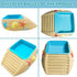 Gxsdj Turtle,Gecko,Lizard,Frog,8.76.72.2 Hermit Crab Water Bowl with Climbing Ramp,Hermit Crab Water Pool,Beach Style