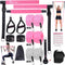 Pilates Bar Kit with Resistance Bands - Stackable Bar for Legs, Hip, Waist, Arm Workouts, Home Gym Yoga