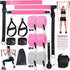 Pilates Bar Kit with Resistance Bands - Stackable Bar for Legs, Hip, Waist, Arm Workouts, Home Gym Yoga
