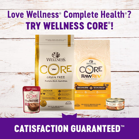 Wellness Natural Pet Food Complete Health Grain Free Deboned Chicken & Chicken Meal Dry Kitten Food, 5.5 lb Bag