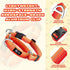 Martingale Dog Collar Light-reflective Polyester Collars for Dogs Whippets, Greyhounds, Saluki, American Bully, No-pull No-escape Safety Training Heavy Duty Adjustable Collars -S Orange