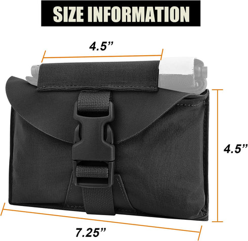 Tactical Molle Pouch Small IFAK Medical Pouches with Top Tourniquet Holder First Aid EDC Bag for Duty Belt and Vest