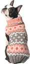 Chilly Dog Rose Fair Isle Sweater, Medium