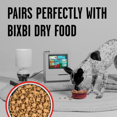98% 12 oz BIXBI Liberty Freeze-Dried Dog Food Topper & Treats, Beef Meat & Organs, No Refrigeration USA Made