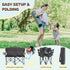 150 Lbs. Busy Bee Oversized Kids Camping Chair with Cup Holder, High Back Toddler Chair Kids Folding Chair, Perfect