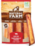 Natural Farm Odor-Free Thick Bully Sticks, 6”, 5-Pack, All-Natural Long-Lasting Dog Chews, 100% Beef Pizzle