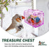 Large or Small Treasure Chest, Perfect Bird Cage Toy, Colorful, Safe, Easy to Install