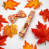 Elegant Little Tail Dog Collar with Bow - Fall Halloween Pumpkin Bow for X-Small Puppies