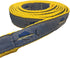 Preston Sailfish Dog Collar and Leash Set, Light Blue Ribbon on Yellow Adjustable Nylon Webbing (Extra Small)