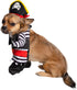Pet Krewe Dog Pirate Costume & Cat Costume, Medium, with Arms, Pirate Hat, Tunic, Cape