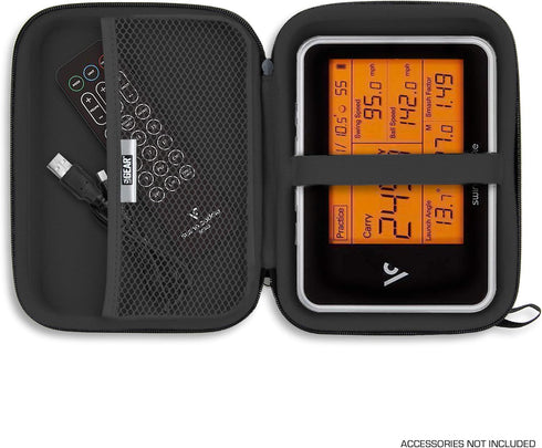 USA GEAR Golf Launch Monitor Case - Hard Case with Scratch Resistant Interior, Water Resistant Exterior, Compatible