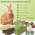 Chinchilla (60PCS) Chew Treat Rabbit Toys for Teeth Health, Natural Bunny Enrichment Toys for Boredom & Stress Relief